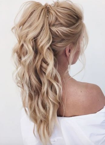 Ponytail extension outlet updo