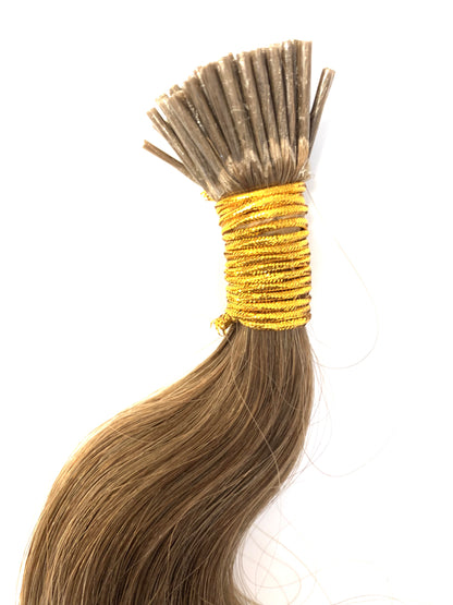 Russian Remy Human Hair, 0.7g i-Tip Extensions, Bodywave, 26'' Colour 8, 50g Quick Shipping!